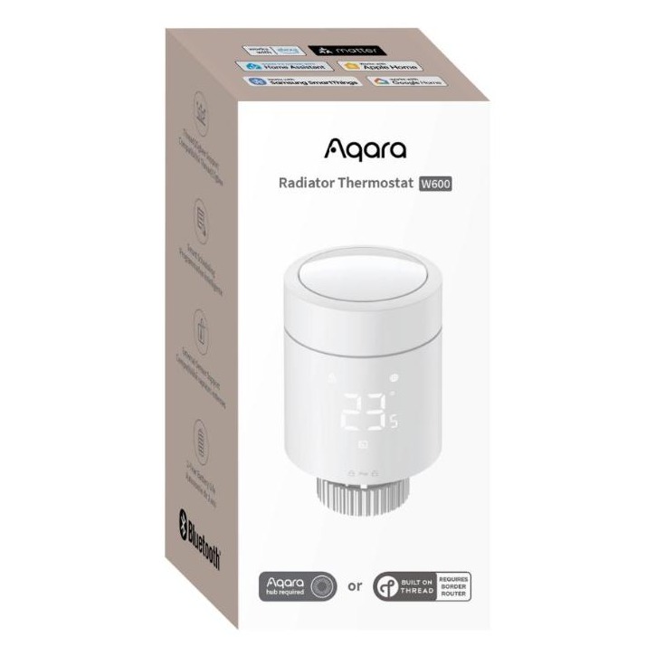 [WT-A03D] Aqara W600 – tête thermostatique