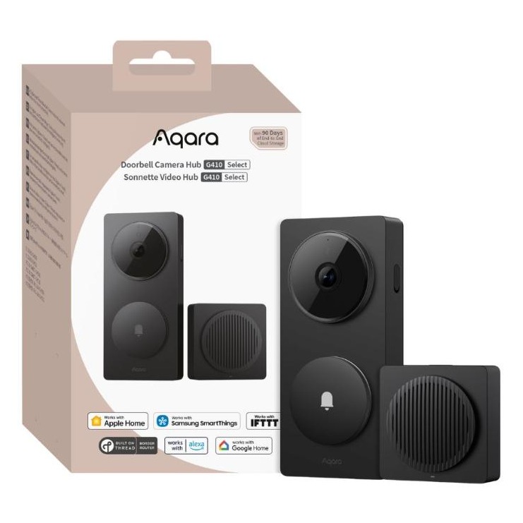 [CH-C09D] Aqara G410 Select – sonnette vidéo et hub (noir)